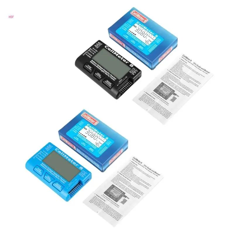 LCD- ͸ 뷮 ˻ 8Digital Nicd NiMH ͸  ׽  뷱 CellMeter Ȯ